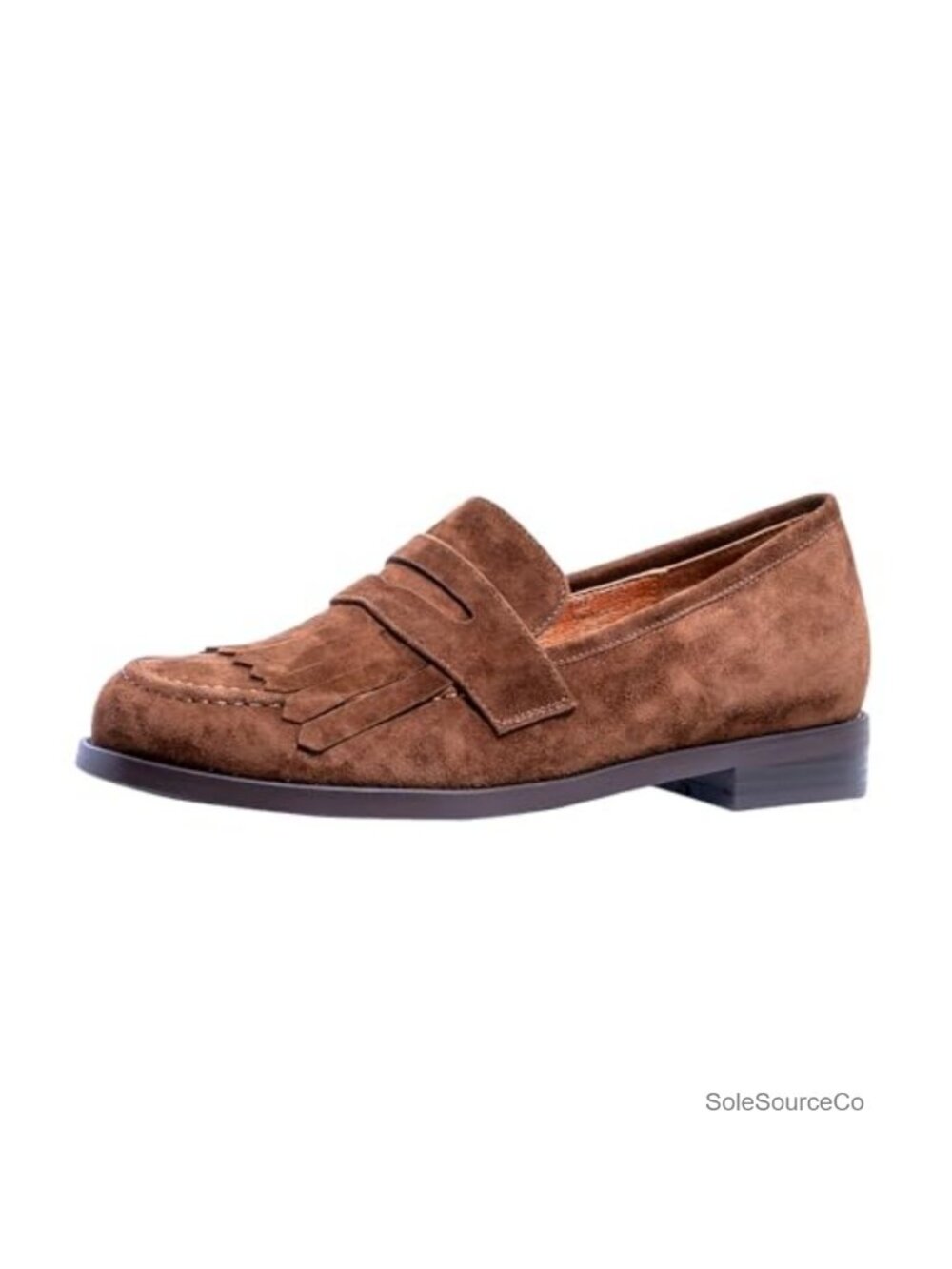 Suede Fringe Loafers Flat Slip-On Comfort Slip Resistant Low Heel Shoes